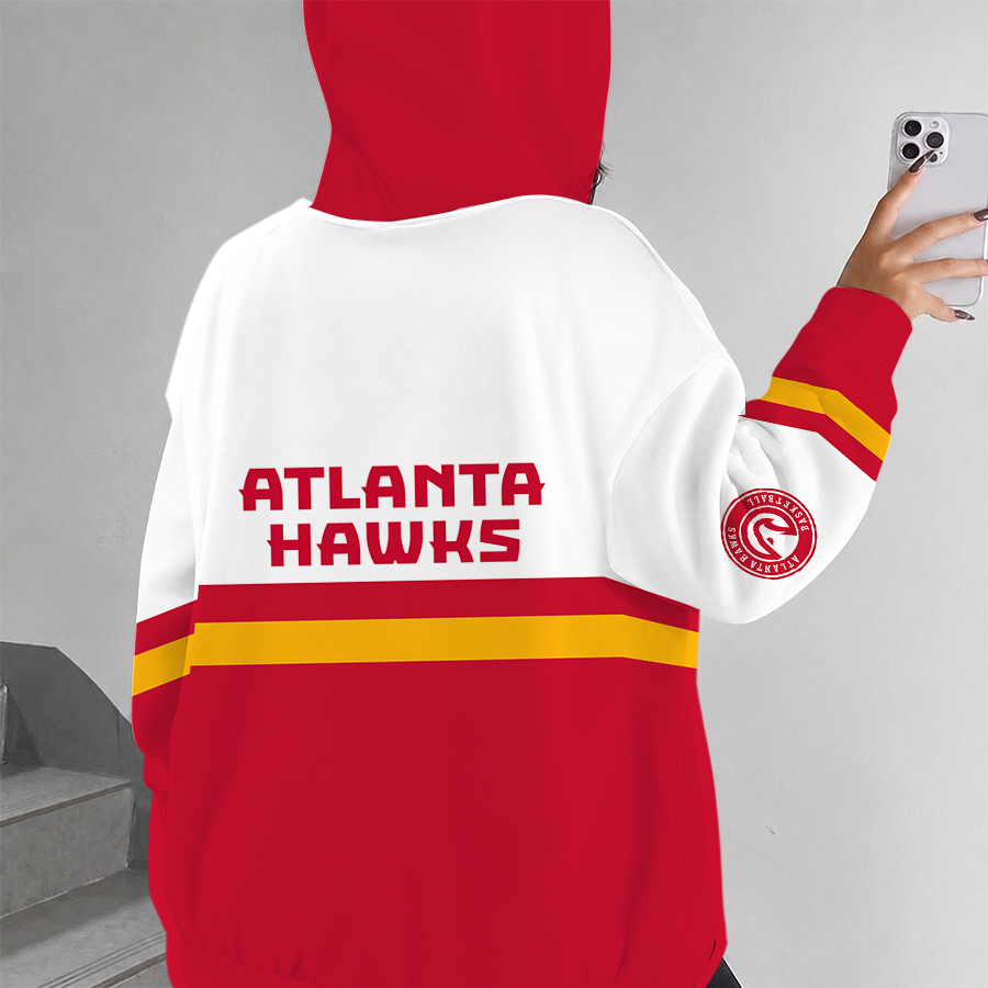 [HOT DEAL] NEW CUSTOMIZED NBA17 AHA ATLANTA HAWKS ZIP HOODIE