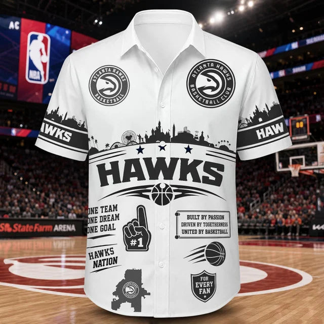 [HOT DEAL] NEW CUSTOMIZED NBA17 AHA ATLANTA HAWKS UNISEX HAWAIIAN SHIRT