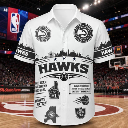 [HOT DEAL] NEW CUSTOMIZED NBA17 AHA ATLANTA HAWKS UNISEX HAWAIIAN SHIRT