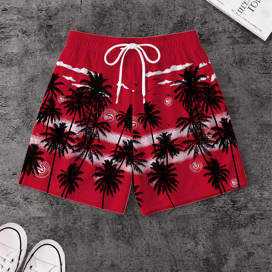 [HOT DEAL] NEW CUSTOMIZED NBA17 AHA ATLANTA HAWKS SHORT PANTS