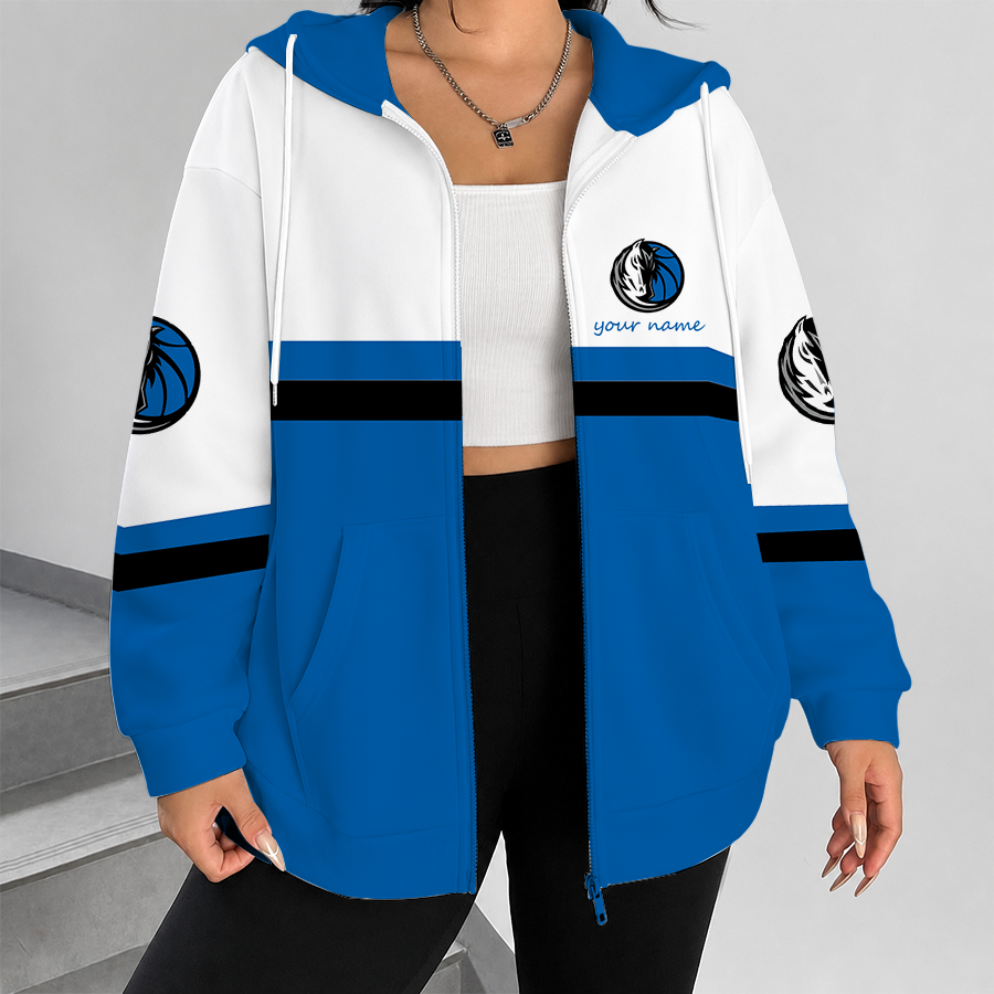 [HOT DEAL] NEW CUSTOMIZED NBA18 DMA DALLAS MAVERICKS ZIP HOODIE