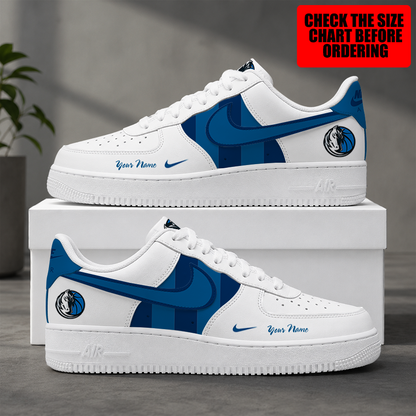 [HOT DEAL] NEW CUSTOMIZED NBA18 DMA DALLAS MAVERICKS AF1 SHOES
