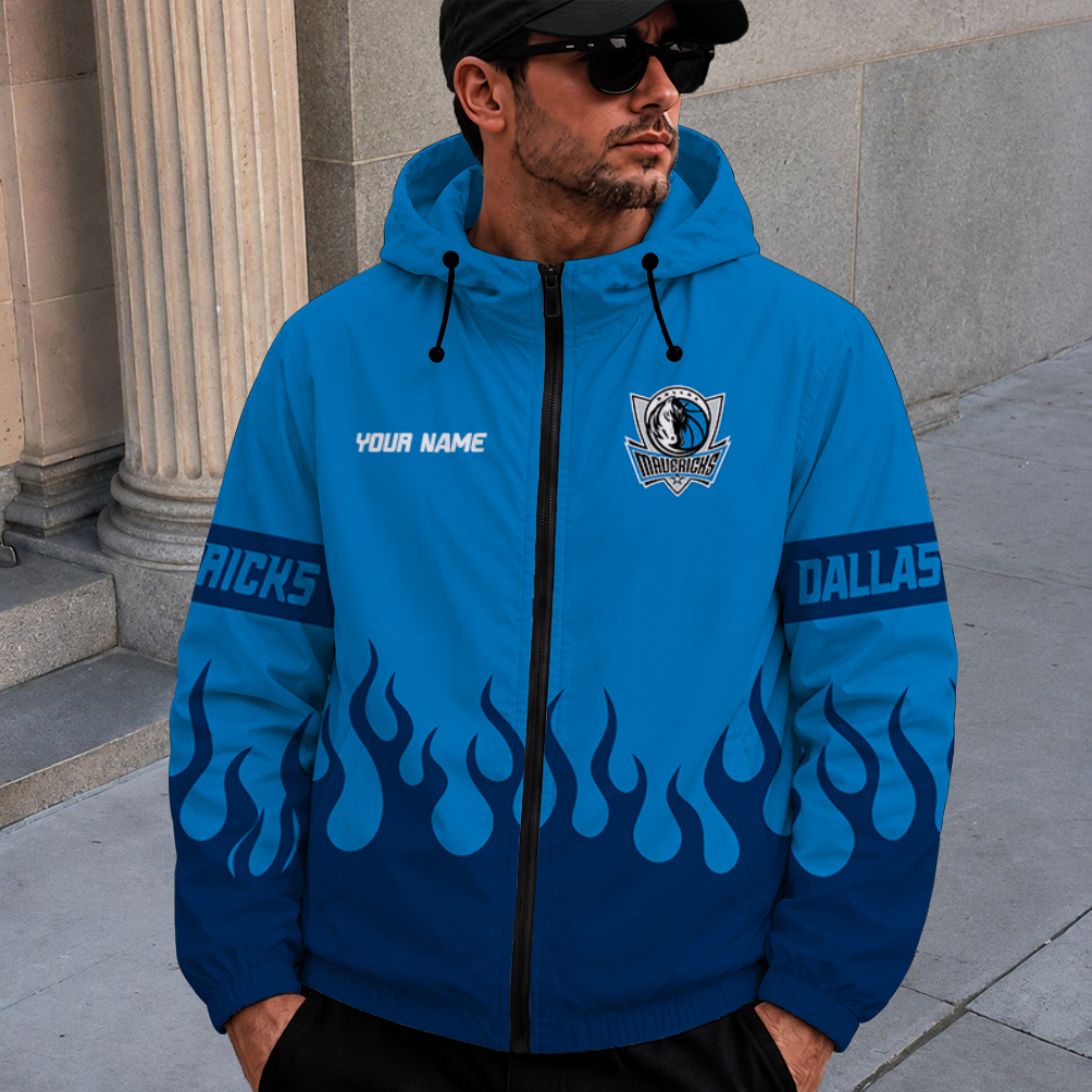 [HOT DEAL] NEW CUSTOMIZED NBA18 DMA DALLAS MAVERICKS WINDBREAKER JACKET