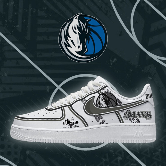 [HOT DEAL] NEW CUSTOMIZED NBA18 DMA DALLAS MAVERICKS AF1 SHOES