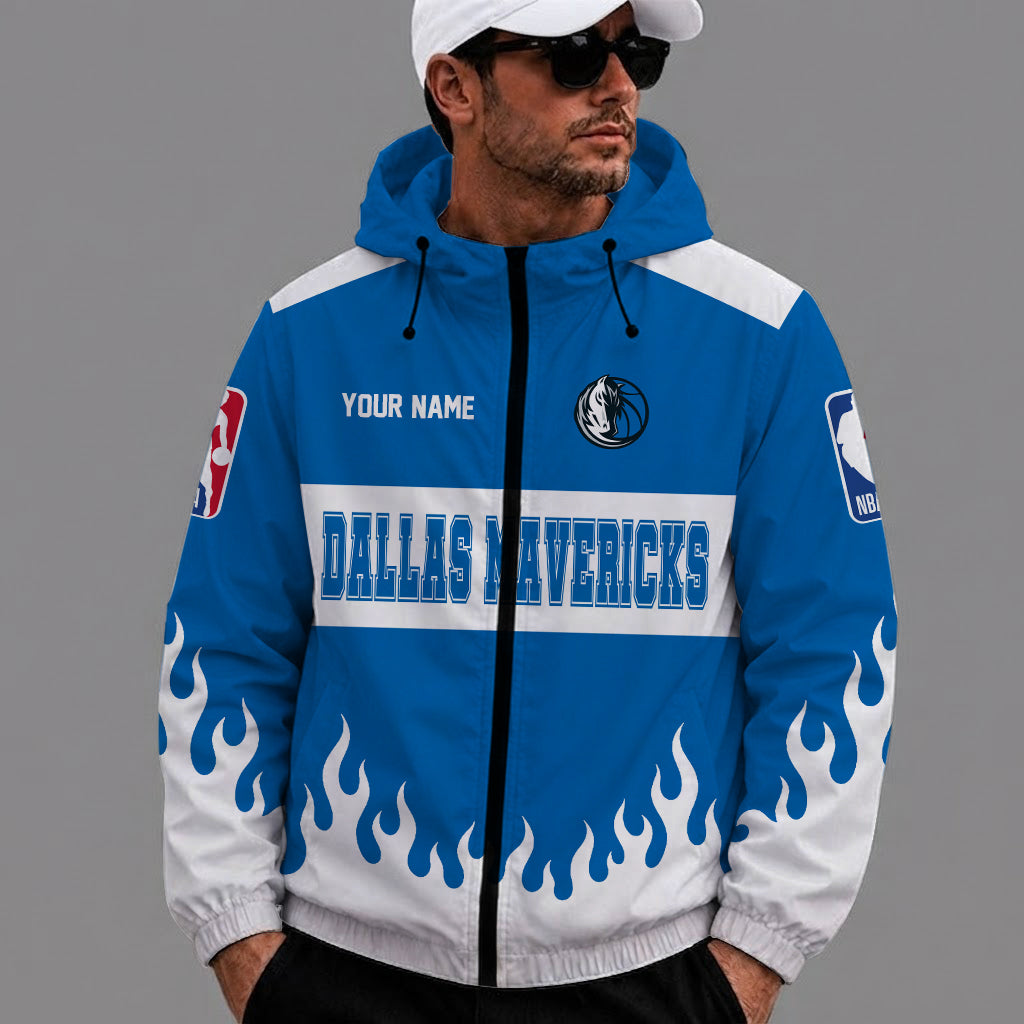 [HOT DEAL] NEW CUSTOMIZED NBA18 DMA DALLAS MAVERICKS WINDBREAKER JACKET