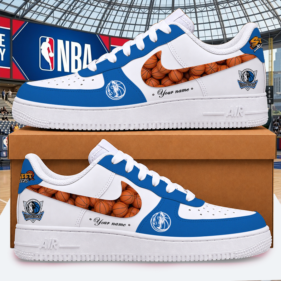 [HOT DEAL] NEW CUSTOMIZED NBA18 DMA DALLAS MAVERICKS AF1 SHOES