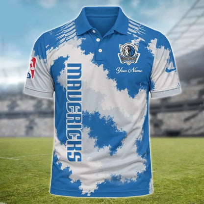 [HOT DEAL] NEW CUSTOMIZED NBA18 DMA DALLAS MAVERICKS MULTICOLOR POLO SHIRT