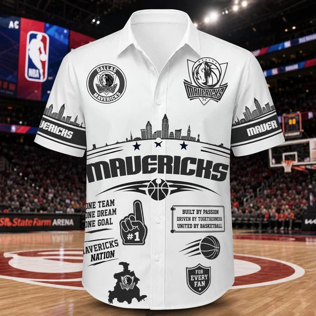[HOT DEAL] NEW CUSTOMIZED NBA18 DMA DALLAS MAVERICKS UNISEX HAWAIIAN SHIRT