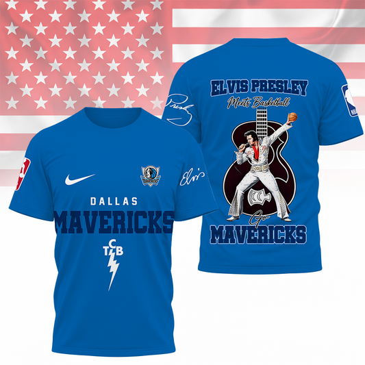 [HOT DEAL] NEW CUSTOMIZED NBA18 DMA DALLAS MAVERICKS X ELVIS PRESLEY T-SHIRT, HOODIE, ZIP HOODIE