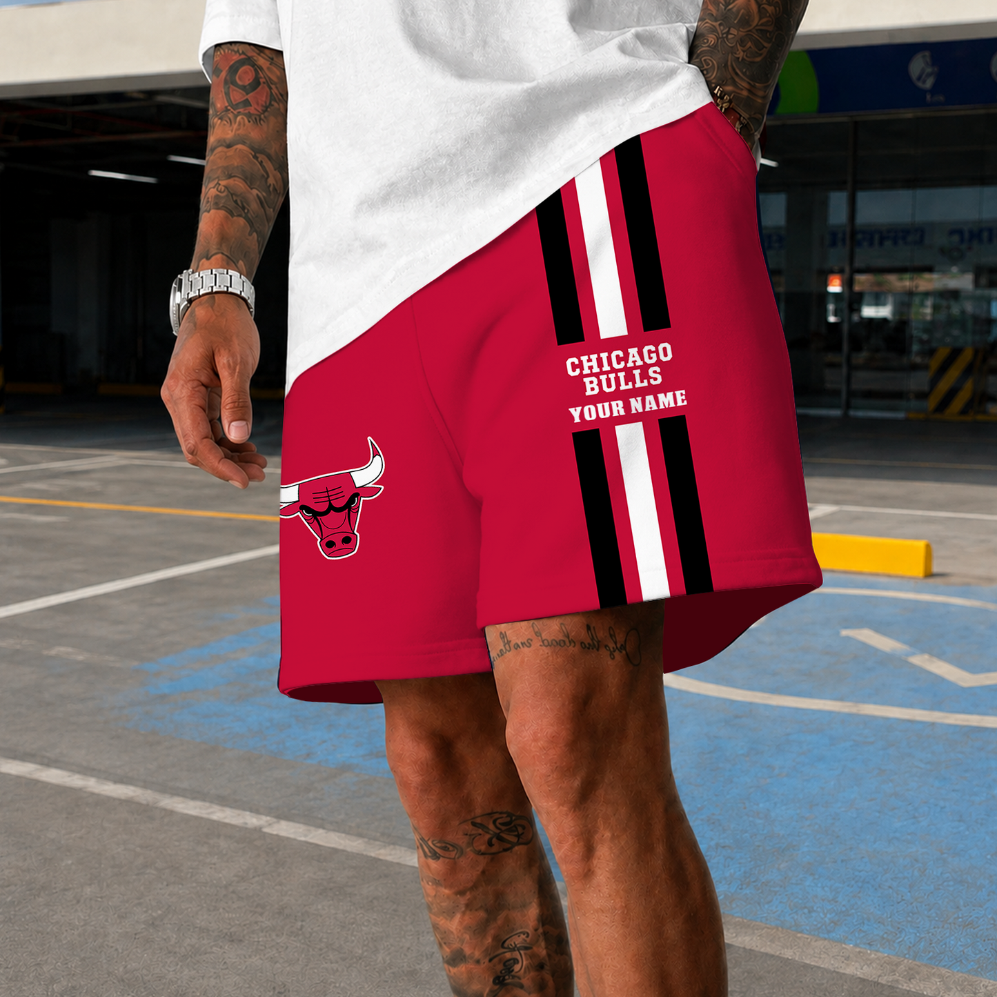 [HOT DEAL] NEW CUSTOMIZED NBA19 CBU CHICAGO BULLS SHORT PANTS