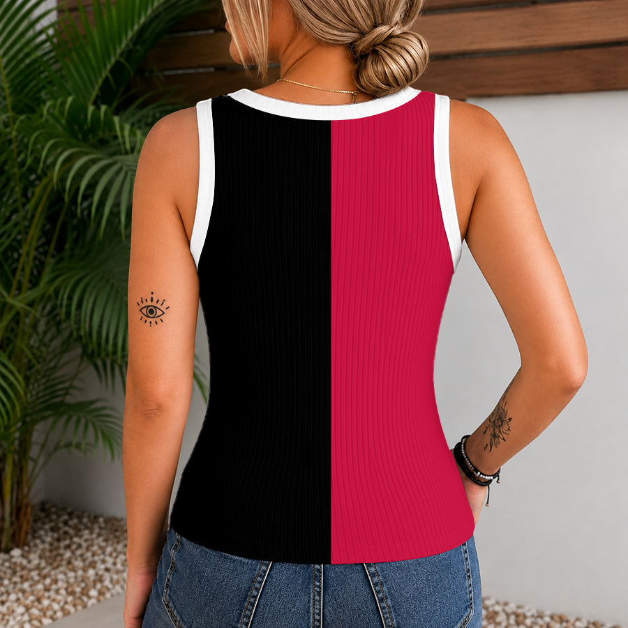 [HOT DEAL] NEW CUSTOMIZED NBA19 CBU CHICAGO BULLS WOMEN'S V-NECK TANK TOP