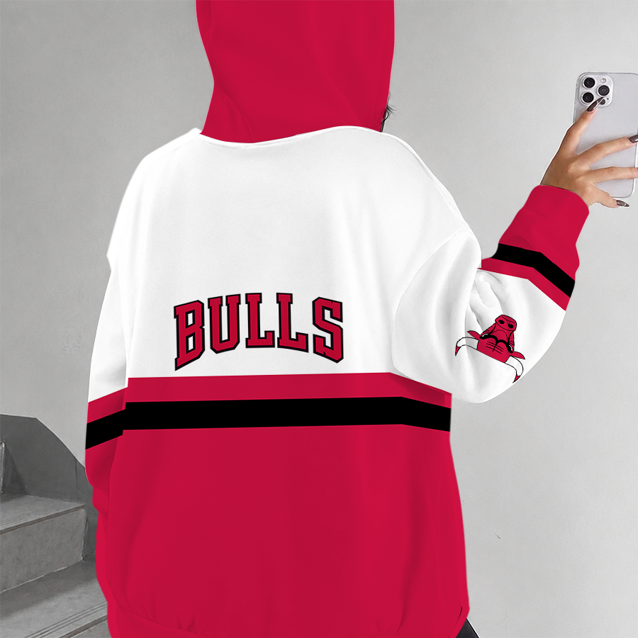 [HOT DEAL] NEW CUSTOMIZED NBA19 CBU CHICAGO BULLS ZIP HOODIE