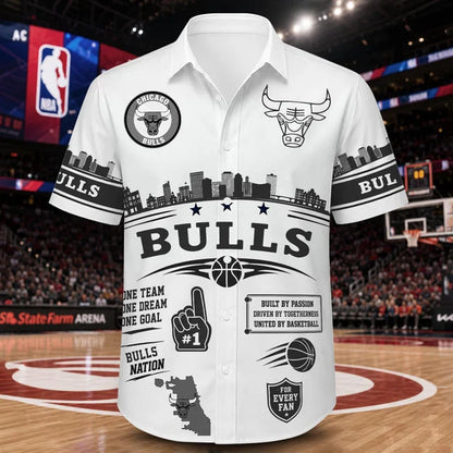 [HOT DEAL] NEW CUSTOMIZED NBA19 CBU CHICAGO BULLS UNISEX HAWAIIAN SHIRT