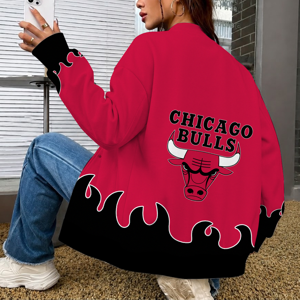 [HOT DEAL] NEW CUSTOMIZED NBA19 CBU CHICAGO BULLS BASEBALL JACKET, SATIN VARSITY JACKET