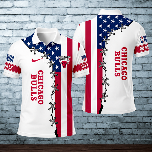 [HOT DEAL] NEW CUSTOMIZED NBA19 CBU CHICAGO BULLS POLO SHIRT