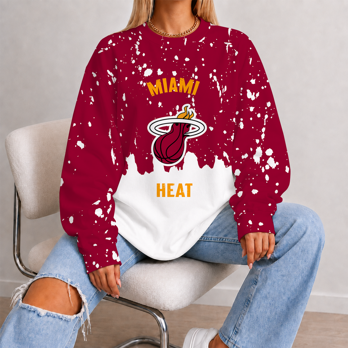 [HOT DEAL] NEW CUSTOMIZED NBA20 MHE MIAMI HEAT UNISEX SWEATSHIRT