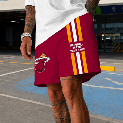 [HOT DEAL] NEW CUSTOMIZED NBA20 MHE MIAMI HEAT SHORT PANTS