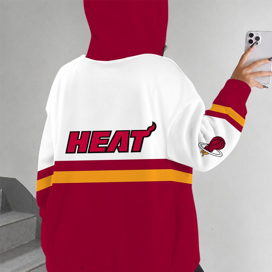 [HOT DEAL] NEW CUSTOMIZED NBA20 MHE MIAMI HEAT ZIP HOODIE