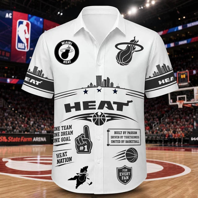[HOT DEAL] NEW CUSTOMIZED NBA20 MHE MIAMI HEAT UNISEX HAWAIIAN SHIRT
