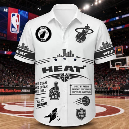 [HOT DEAL] NEW CUSTOMIZED NBA20 MHE MIAMI HEAT UNISEX HAWAIIAN SHIRT