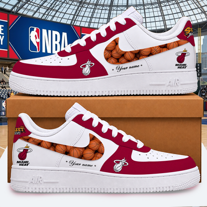 [HOT DEAL] NEW CUSTOMIZED NBA20 MHE MIAMI HEAT AF1 SHOES