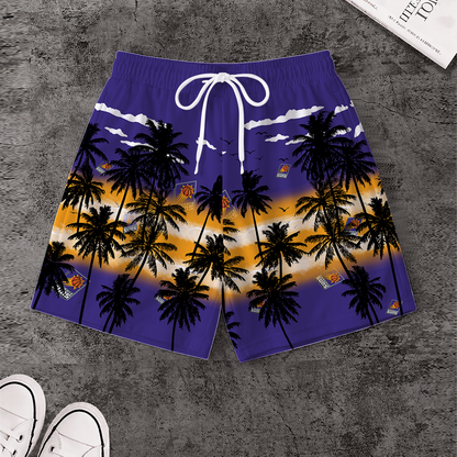 [HOT DEAL] NEW CUSTOMIZED NBA21 PSU PHOENIX SUNS SHORT PANTS