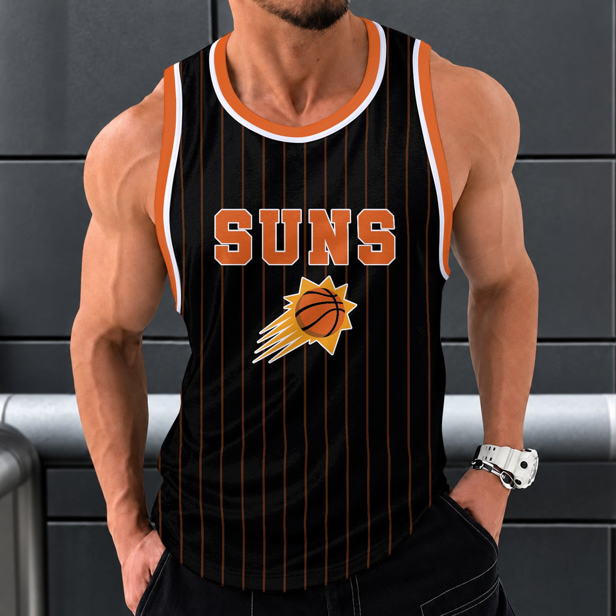 [HOT DEAL] NEW CUSTOMIZED NBA21 PSU PHOENIX SUNS UNISEX TANK TOP