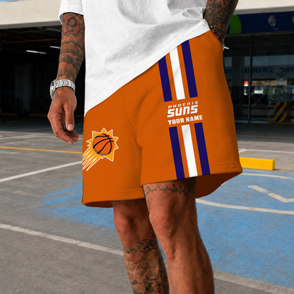 [HOT DEAL] NEW CUSTOMIZED NBA21 PSU PHOENIX SUNS SHORT PANTS