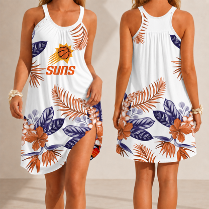 [HOT DEAL] NEW CUSTOMIZED NBA21 PSU PHOENIX SUNS CAMISOLE DRESS