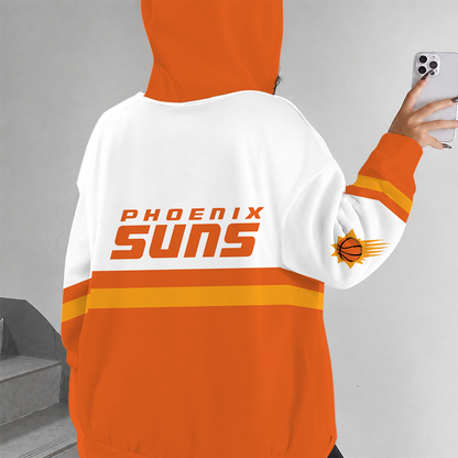 [HOT DEAL] NEW CUSTOMIZED NBA21 PSU PHOENIX SUNS ZIP HOODIE