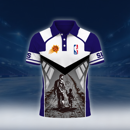 [HOT DEAL] NEW CUSTOMIZED NBA21 PSU PHOENIX SUNS POLO SHIRT