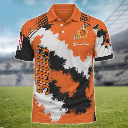 [HOT DEAL] NEW CUSTOMIZED NBA21 PSU PHOENIX SUNS MULTICOLOR POLO SHIRT