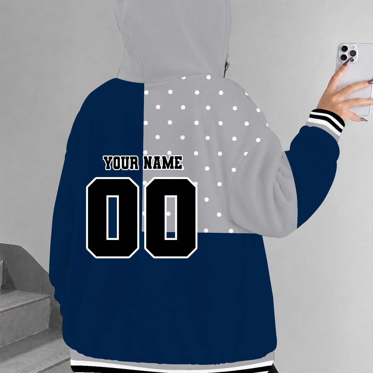 [FAN FAVORITE] NEW CUSTOMIZED NCAA MAM21 UCH UCONN HUSKIES STRAPPY ZIP HOODIE
