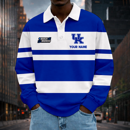 MEGA SALE - NEW CUSTOMIZED MAM NCAA22 KEW KE WILDCATS UNISEX LONG SLEEVE POLO