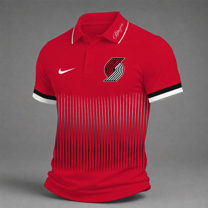 [HOT DEAL] NEW CUSTOMIZED NBA22 PTB PORTLAND TRAIL BLAZERS POLO SHIRT