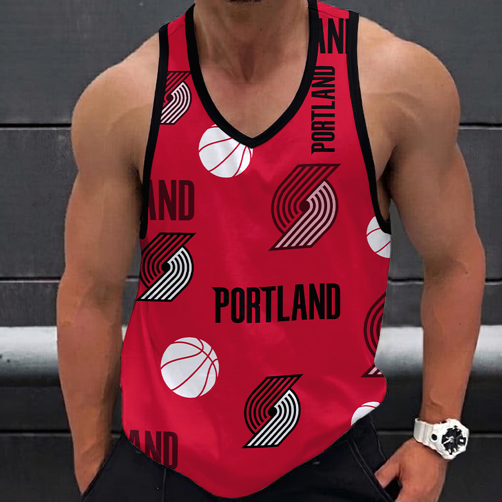 [HOT DEAL] NEW CUSTOMIZED NBA22 PTB PORTLAND TRAIL BLAZERS UNISEX TANK TOP