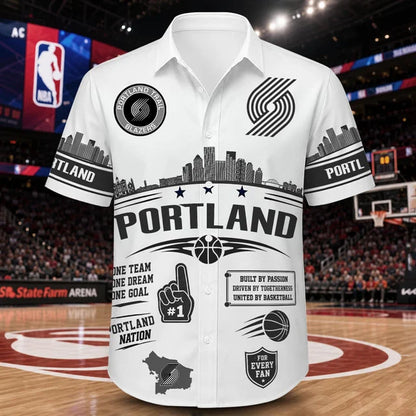 [HOT DEAL] NEW CUSTOMIZED NBA22 PTB PORTLAND TRAIL BLAZERS UNISEX HAWAIIAN SHIRT