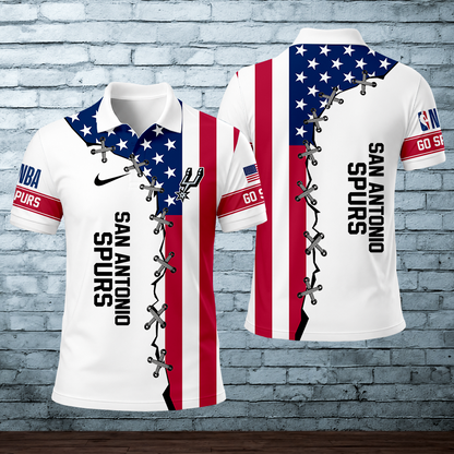 [HOT DEAL] NEW CUSTOMIZED NBA23 SAS SAN ANTONIO SPURS POLO SHIRT