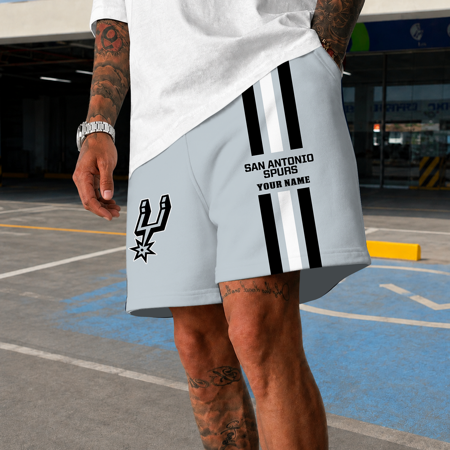 [HOT DEAL] NEW CUSTOMIZED NBA23 SAS SAN ANTONIO SPURS SHORT PANTS