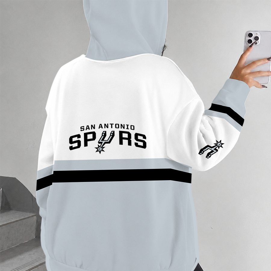 [HOT DEAL] NEW CUSTOMIZED NBA23 SAS SAN ANTONIO SPURS ZIP HOODIE