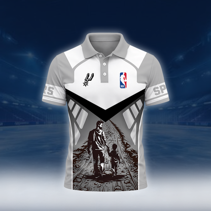 [HOT DEAL] NEW CUSTOMIZED NBA23 SAS SAN ANTONIO SPURS POLO SHIRT