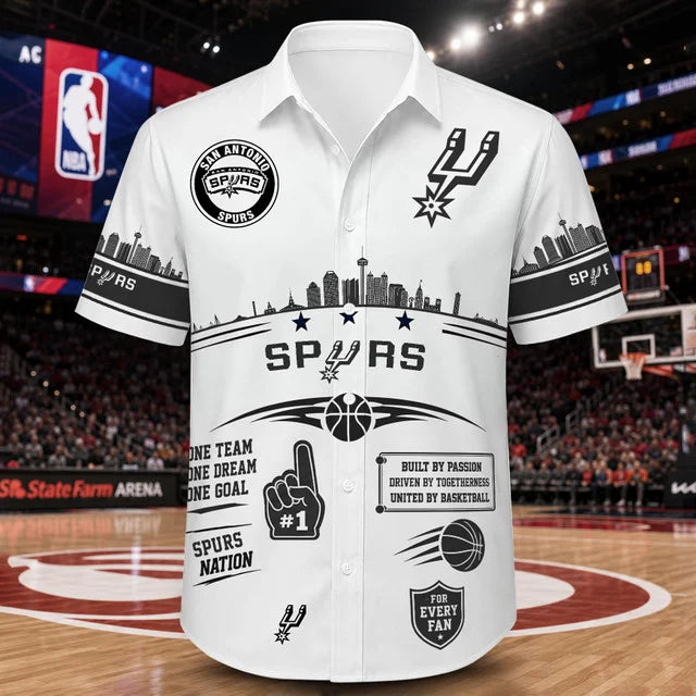 [HOT DEAL] NEW CUSTOMIZED NBA23 SAS SAN ANTONIO SPURS UNISEX HAWAIIAN SHIRT