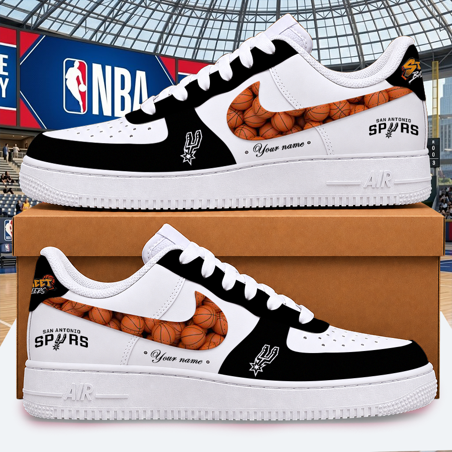 [HOT DEAL] NEW CUSTOMIZED NBA23 SAS SAN ANTONIO SPURS AF1 SHOES