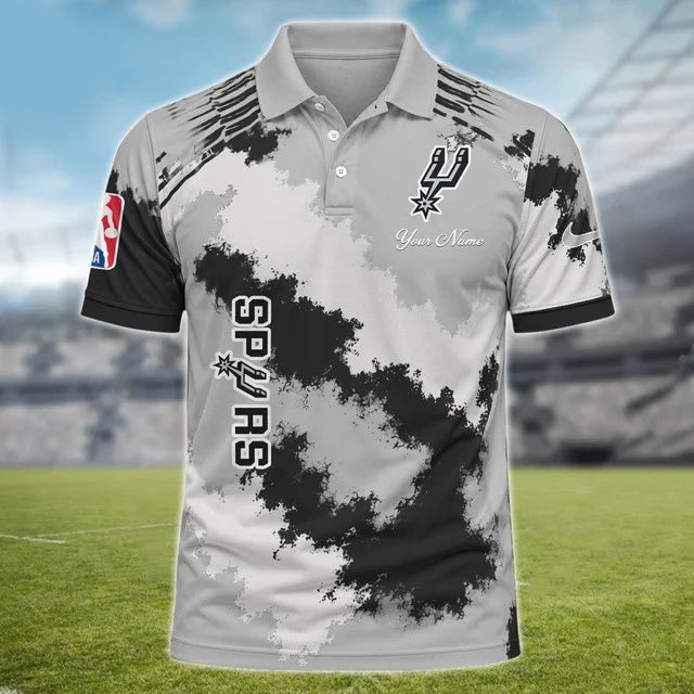 [HOT DEAL] NEW CUSTOMIZED NBA23 SAS SAN ANTONIO SPURS MULTICOLOR POLO SHIRT