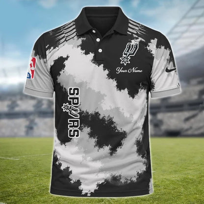 [HOT DEAL] NEW CUSTOMIZED NBA23 SAS SAN ANTONIO SPURS MULTICOLOR POLO SHIRT