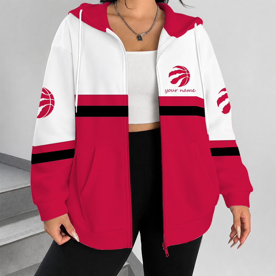 [HOT DEAL] NEW CUSTOMIZED NBA24 TRA TORONTO RAPTORS ZIP HOODIE