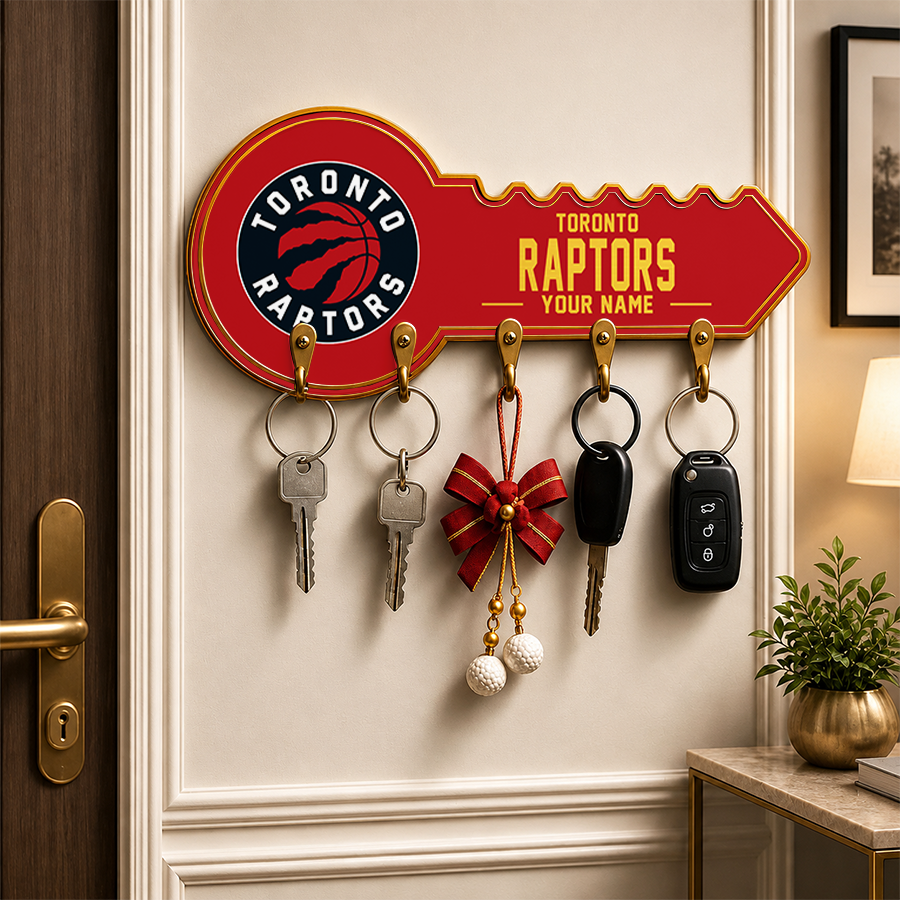 [HOT DEAL] NEW CUSTOMIZED NBA24 TRA TORONTO RAPTORS WALL KEY HOLDER FOR HOME
