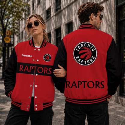 [HOT DEAL] NEW CUSTOMIZED NBA24 TRA TORONTO RAPTORS BASEBALL JACKET, SATIN VARSITY JACKET