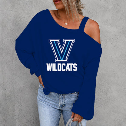 [FAN FAVORITE] NEW CUSTOMIZED NCAA MAM24 VIW VILLANOVA WILDCATS DROP SHOULDER SWEATSHIRT