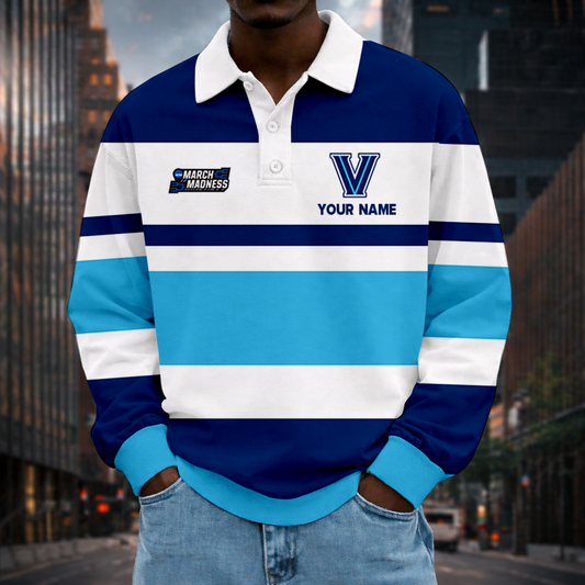 MEGA SALE - NEW CUSTOMIZED MAM NCAA24 VIW VI WILDCATS UNISEX LONG SLEEVE POLO